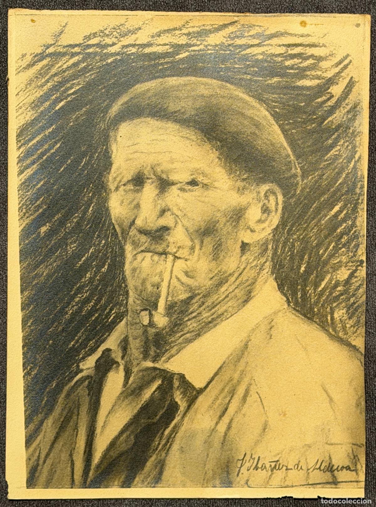 Arte: Juli&aacute;n Ib&aacute;&ntilde;ez De Aldecoa y Arana. Lekeitio , Vizcaya , dibujo papel