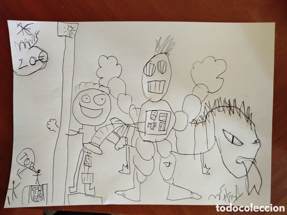 Arte: Dibujo original arte marginal - Foto 1