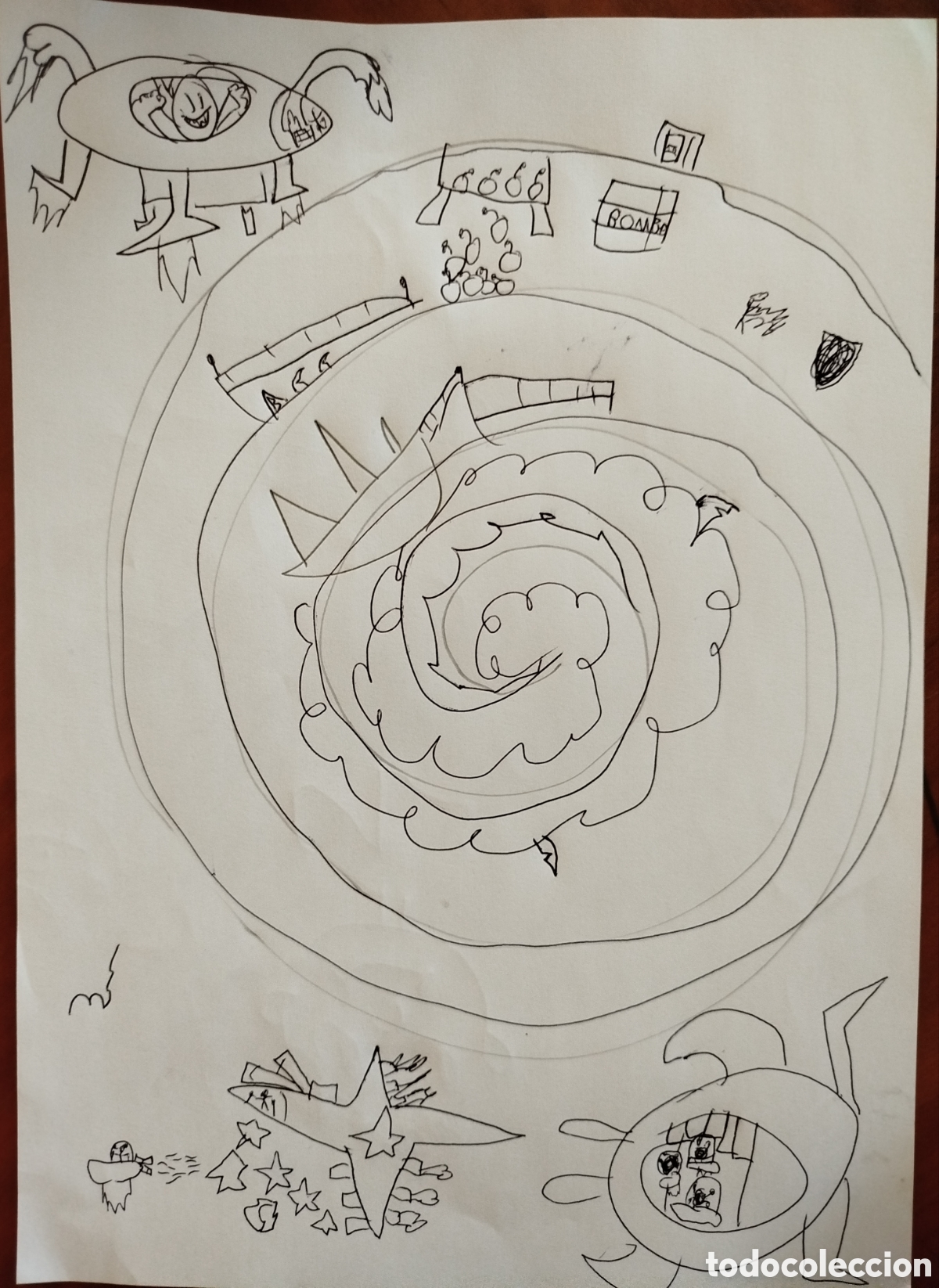 Arte: Dibujo original arte marginal - Foto 1