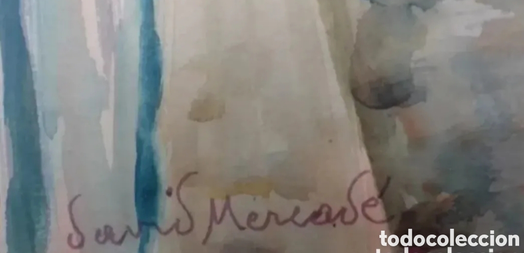Arte: MERCAD&Eacute;. DOS OBRAS. ACUARELA - Foto 4