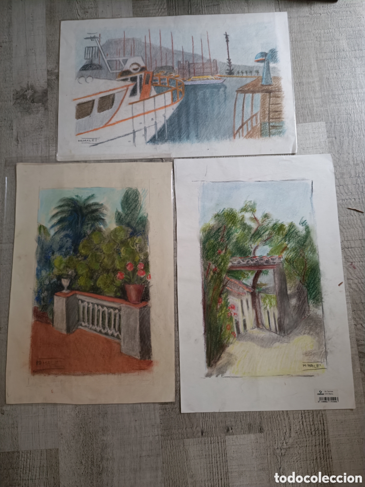 Arte: 9 DIBUJOS TECNICA MIXTA - Foto 2