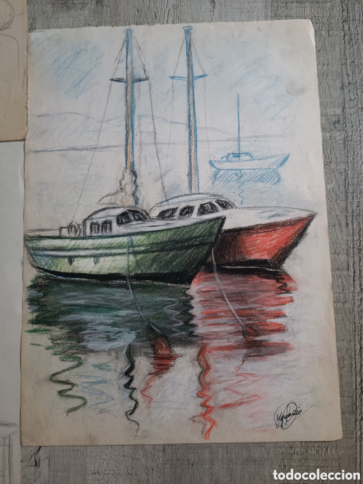 Arte: 9 DIBUJOS TECNICA MIXTA - Foto 8