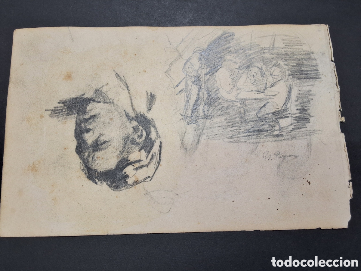 Arte: Ignacio Pinazo. Apuntes. - Foto 3