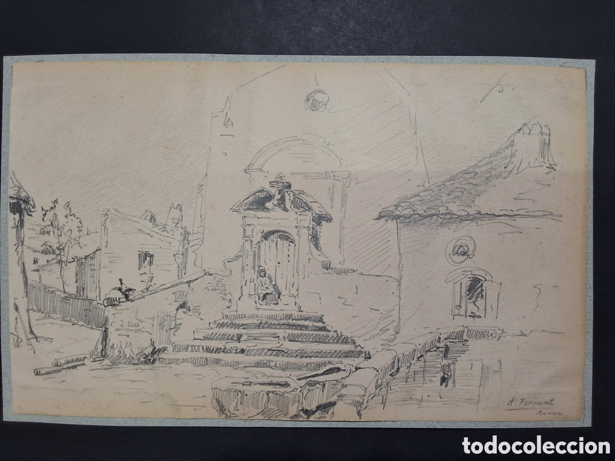 Arte: Alejandro Ferrant. Iglesia de Roma. - Foto 1