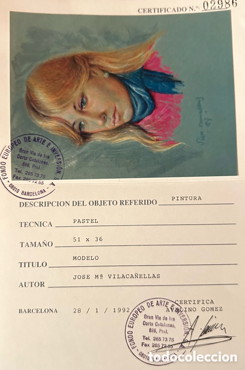 Arte: VILACA&Ntilde;ELLAS. &ldquo; MODELO &ldquo; - Foto 2