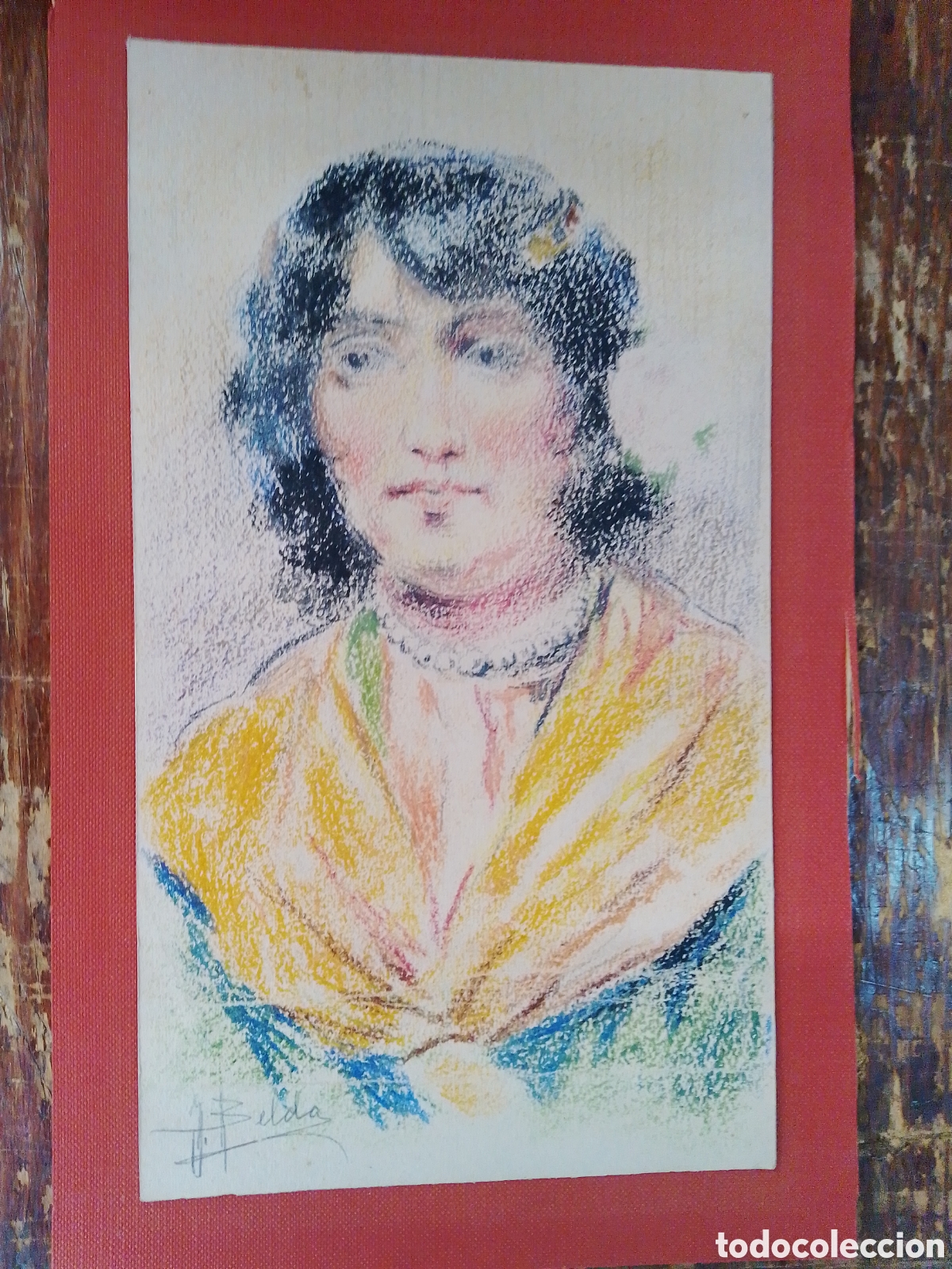 Arte: RETRATO DE MUJER. JUAN BELDA. - Foto 1