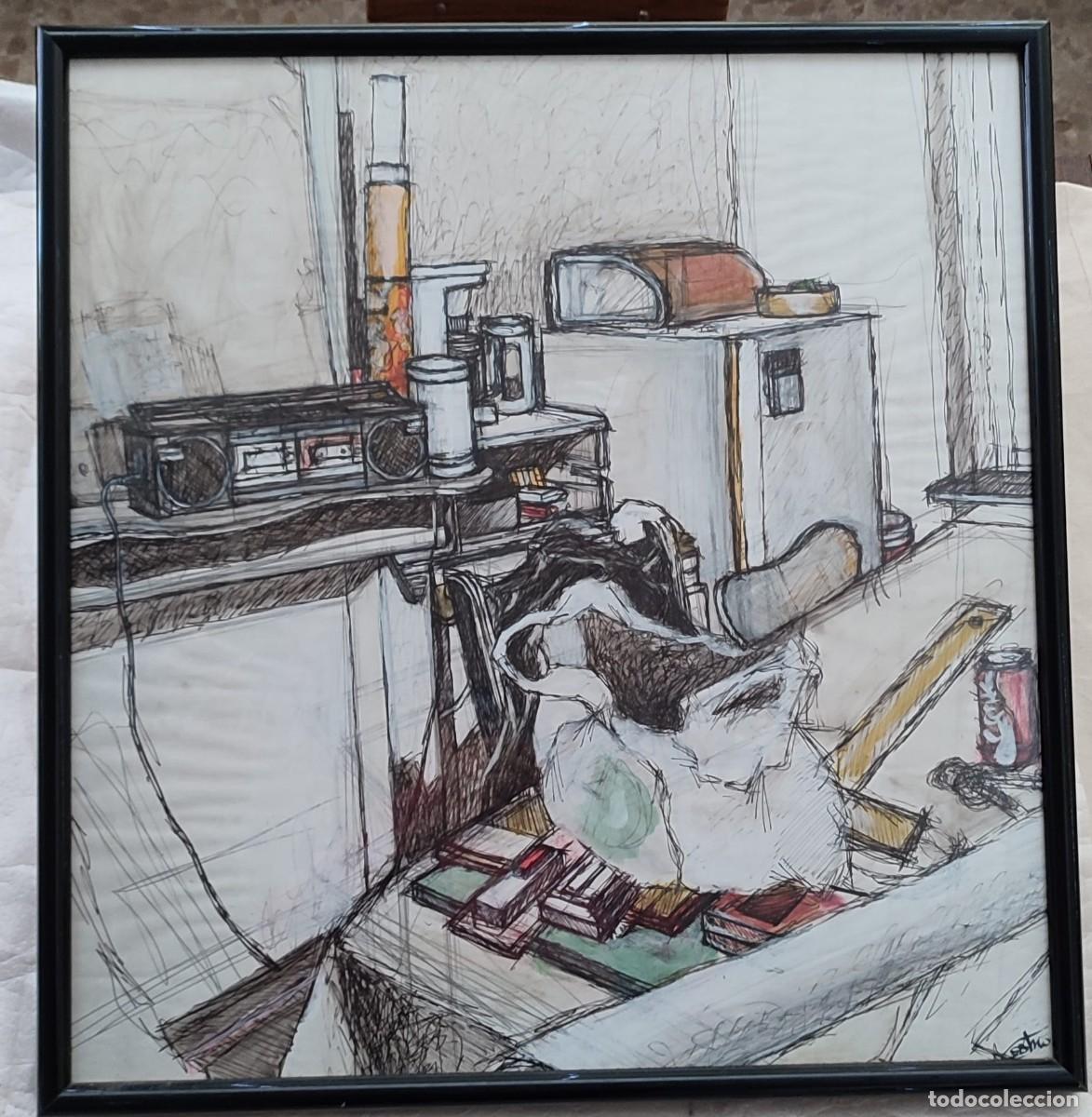 Arte: Dibujo a tinta Bodeg&oacute;n cocina - Foto 1