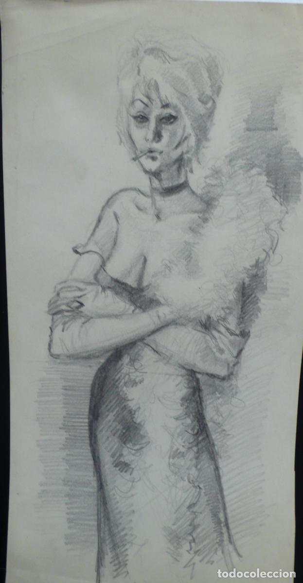 Arte: DIBUJO ORIGINAL A LAPICERO - Foto 2