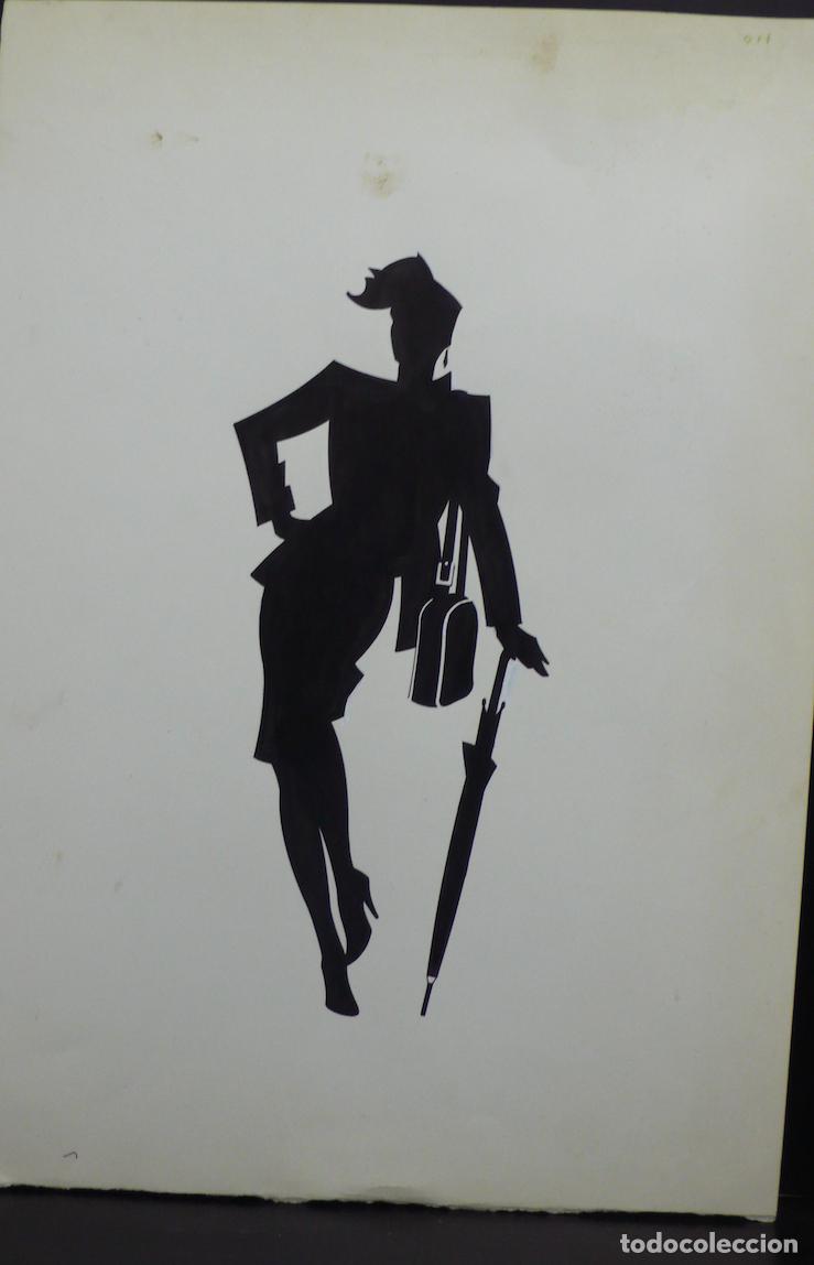 Arte: DIBUJO DE SILUETA DE MUJER - Foto 1