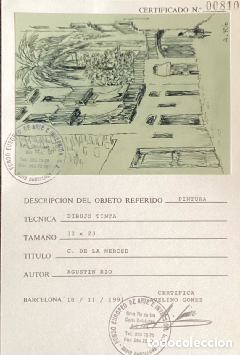 Arte: &ldquo; C/ DE LA MERCED DE AGUSTIN R&Iacute;O . - Foto 2