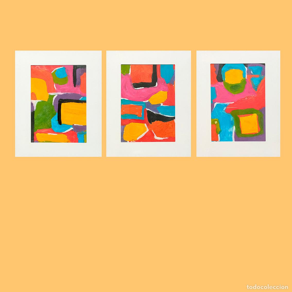 Arte: MUSICA. I FEEL FINE. Me siento bien. Arte abstracto. 3 obras originales 7AN MARTZ