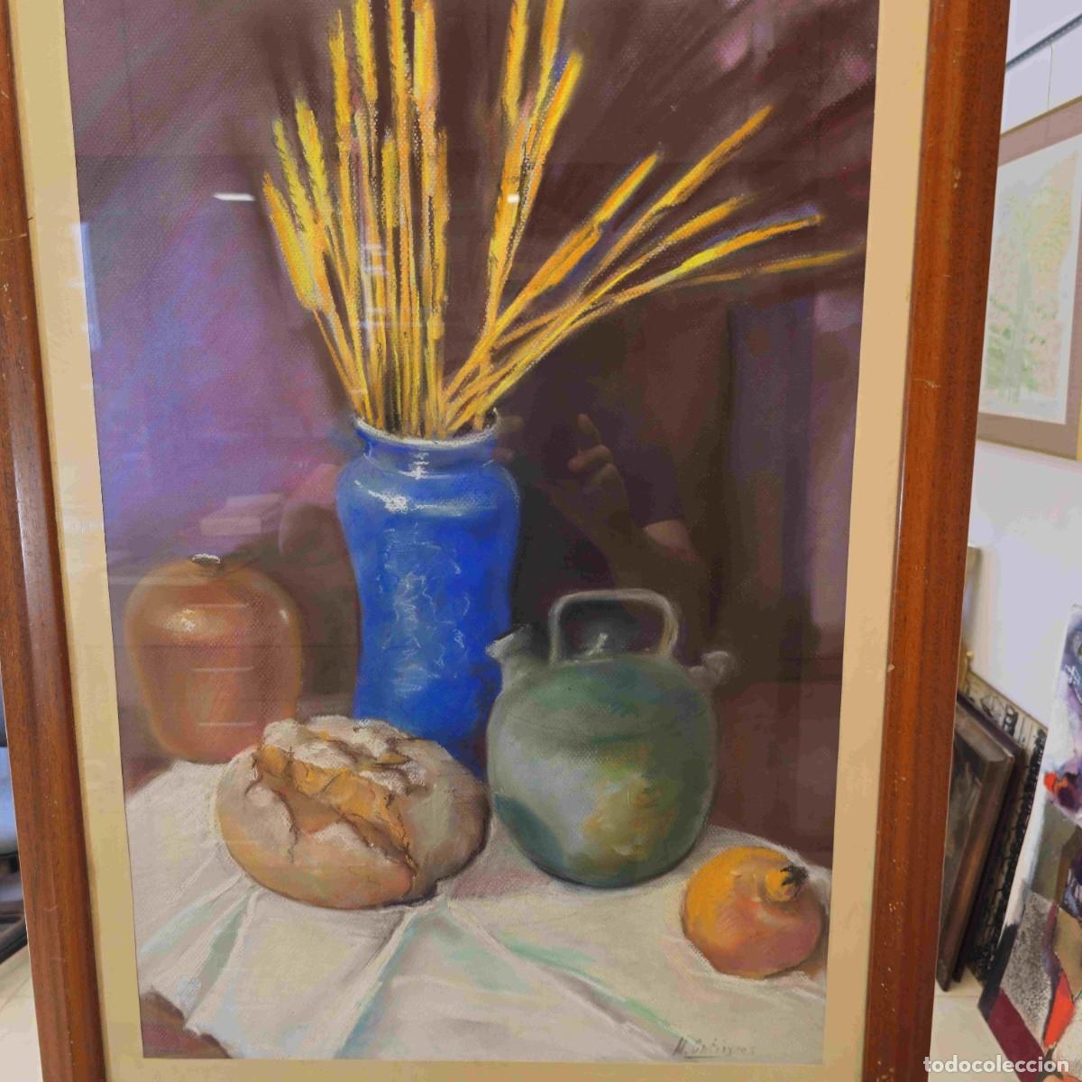 Arte: BODEGON CERAS SOBRE PAPEL H. GUTIERREZ - Foto 2