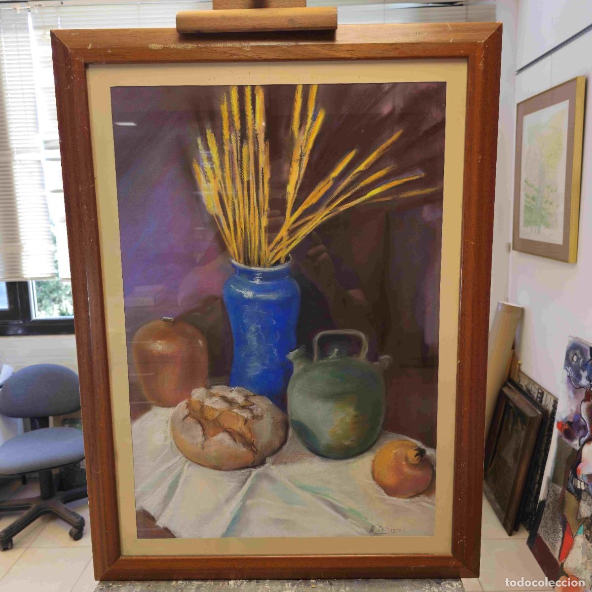 Arte: BODEGON CERAS SOBRE PAPEL H. GUTIERREZ - Foto 1