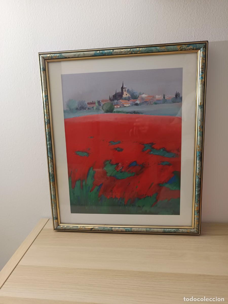Arte: Cuadro paisaje amapolas - Foto 1