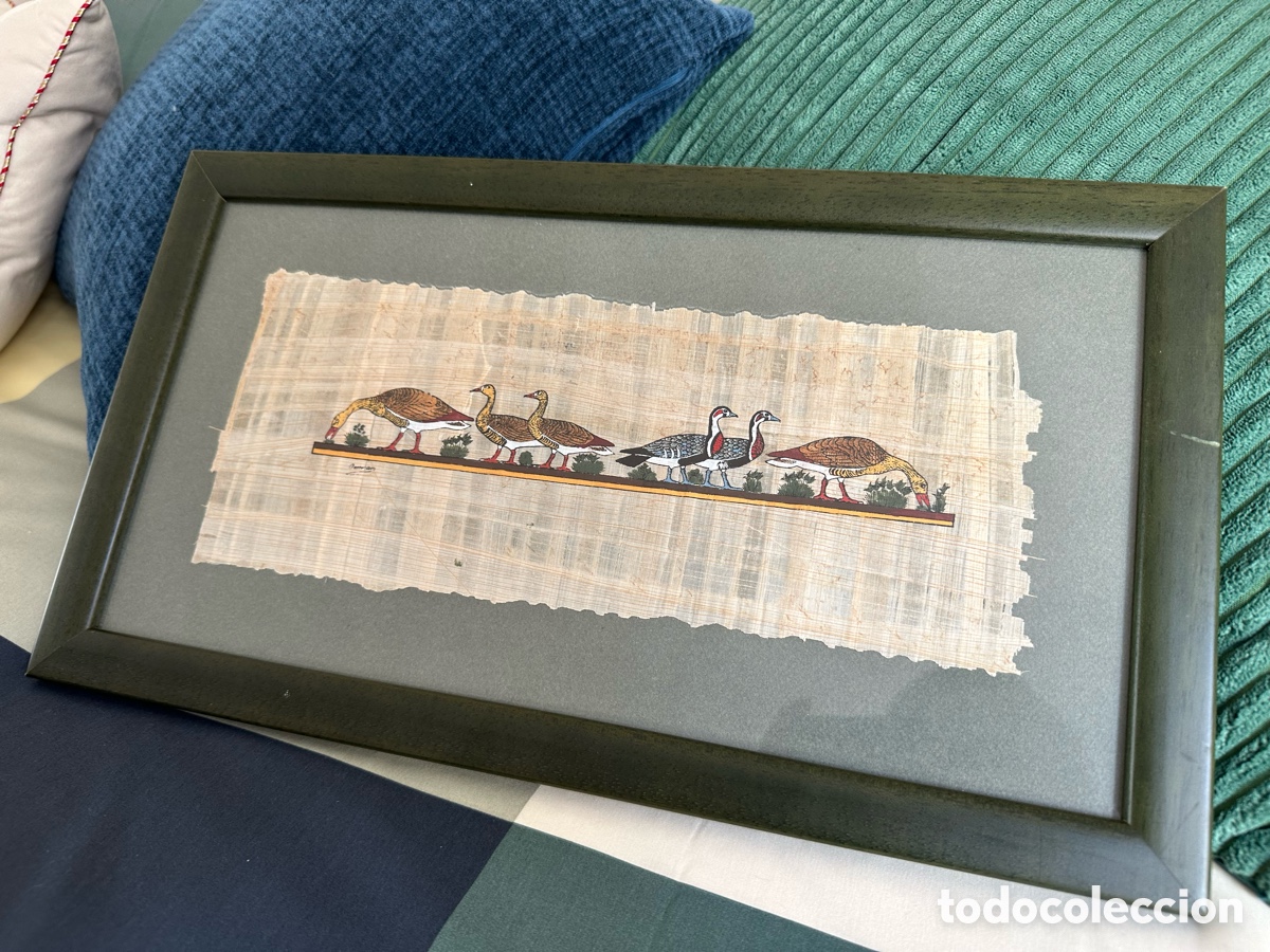 Arte: Cuadro papiro Egipto enmarcado - Foto 2