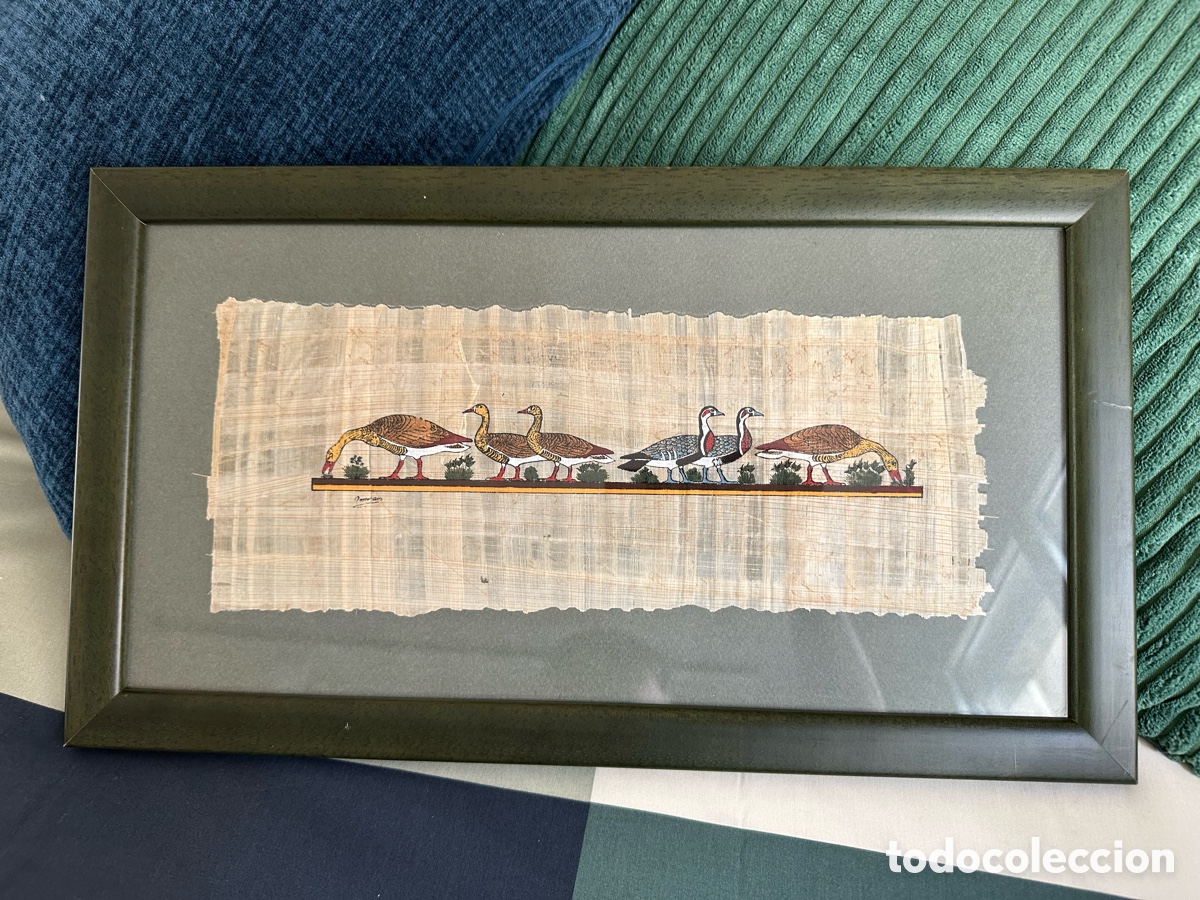 Arte: Cuadro papiro Egipto enmarcado - Foto 3