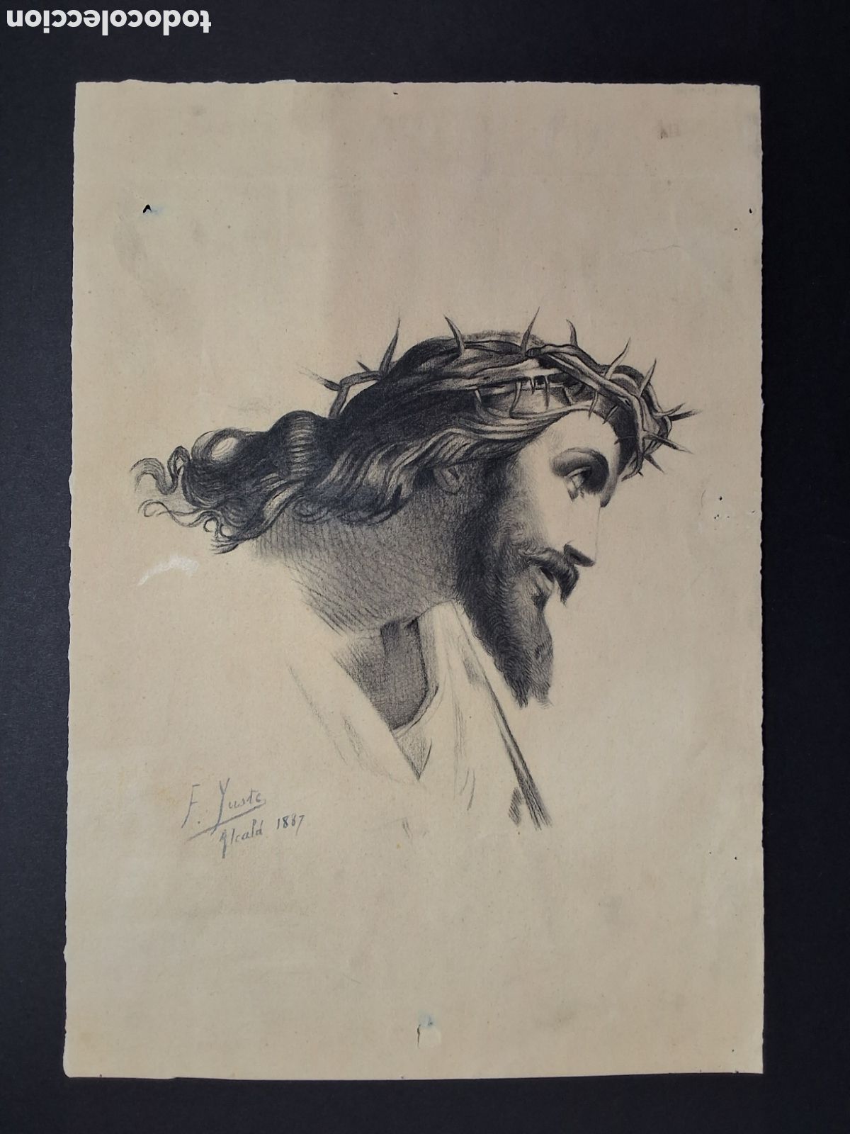 Arte: F&eacute;lix Yuste. Cristo. - Foto 1