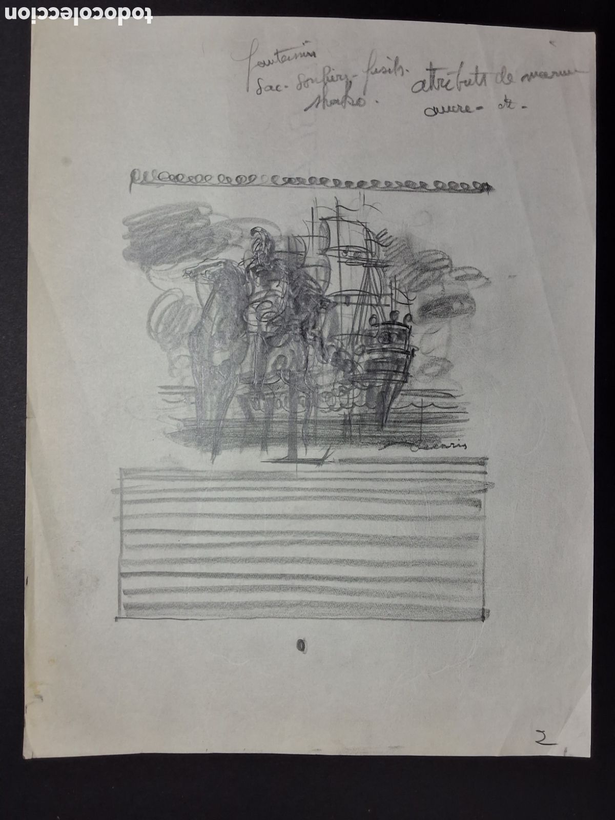 Arte: Albert Decaris. Escena. - Foto 1