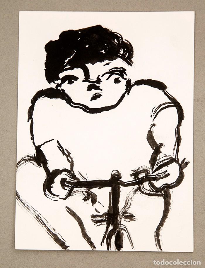 Arte: Mim Junc&agrave; - Tinta sobre papel - C. 1985 - Foto 1