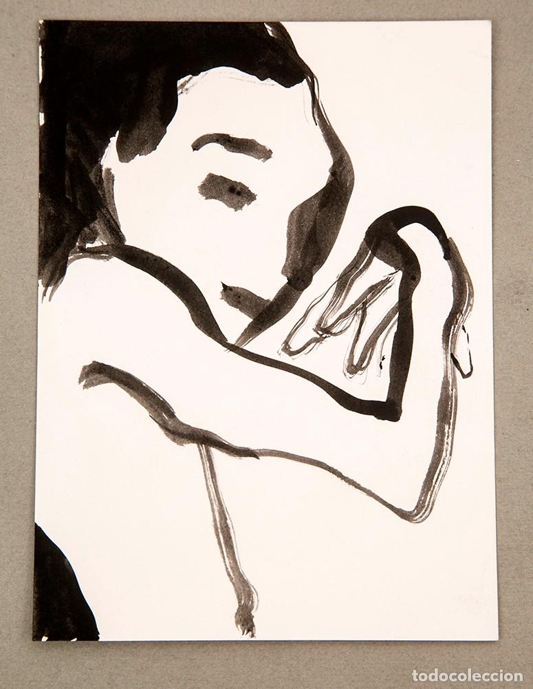 Arte: Mim Junc&agrave; - Tinta sobre papel - C. 1985 - Foto 1