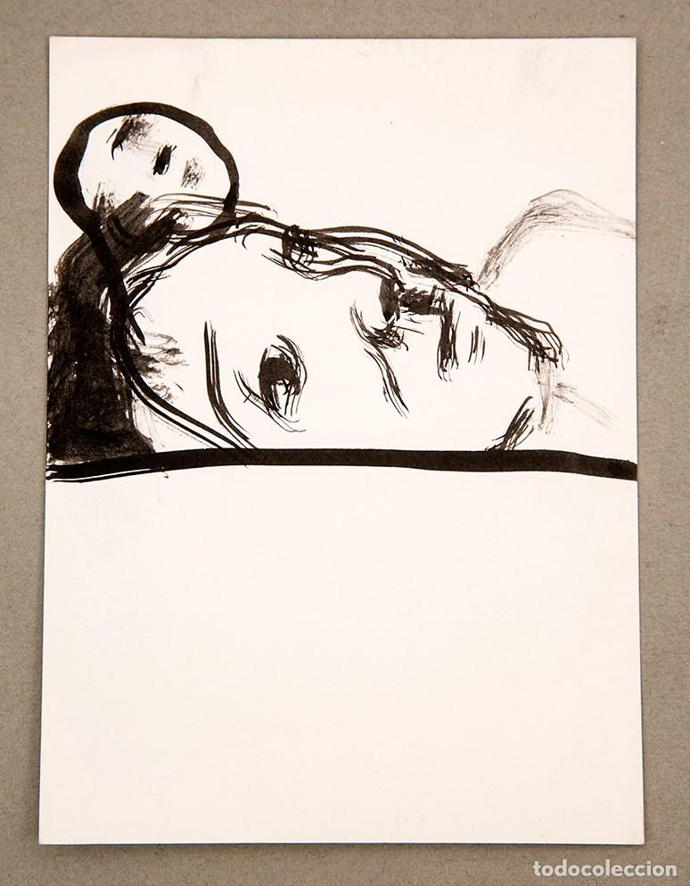 Arte: Mim Junc&agrave; - Tinta sobre papel - C. 1985 - Foto 1