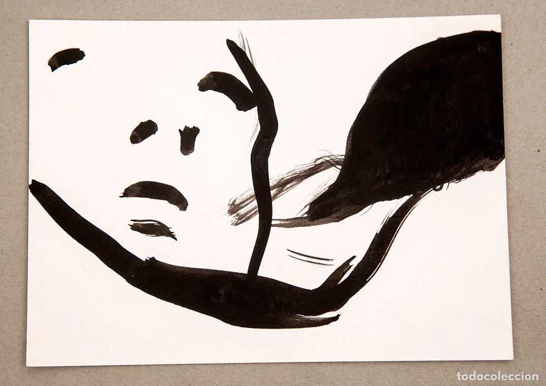 Arte: Mim Junc&agrave; - Tinta sobre papel - C. 1985 - Foto 1