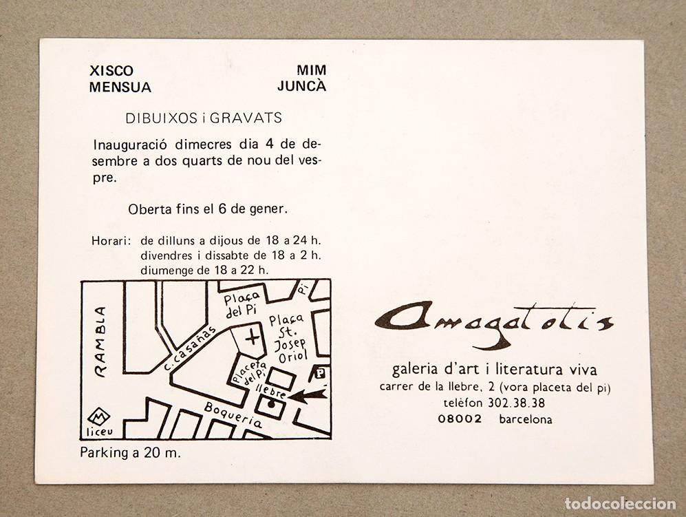 Arte: Mim Junc&agrave; - Tinta sobre papel - C. 1985 - Foto 2