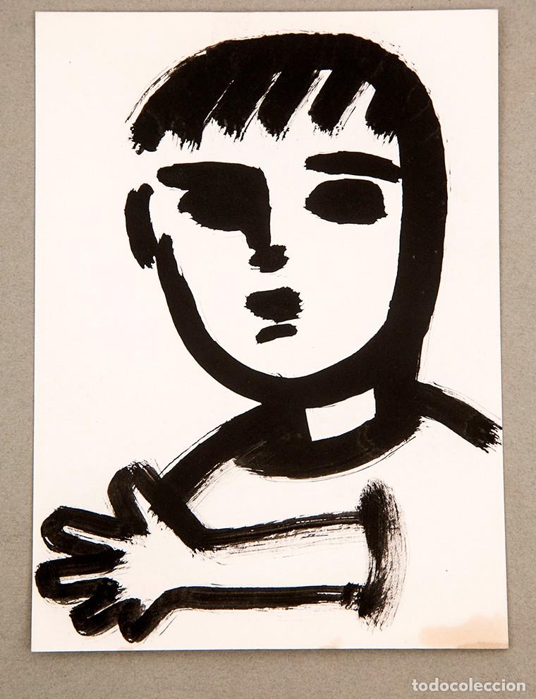 Arte: Mim Junc&agrave; - Tinta sobre papel - C. 1985 - Foto 1