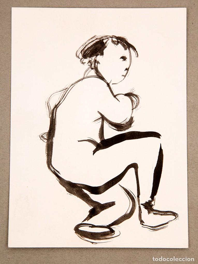 Arte: Mim Junc&agrave; - Tinta sobre papel - C. 1985 - Foto 1