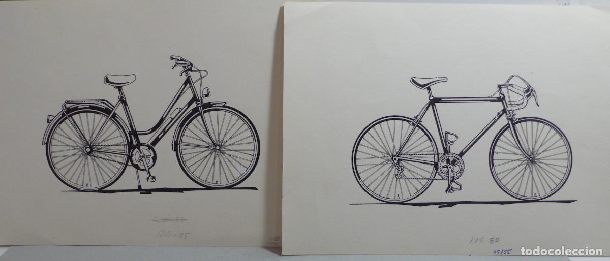 Arte: DOS DIBUJOS DE BICICLETAS - Foto 1