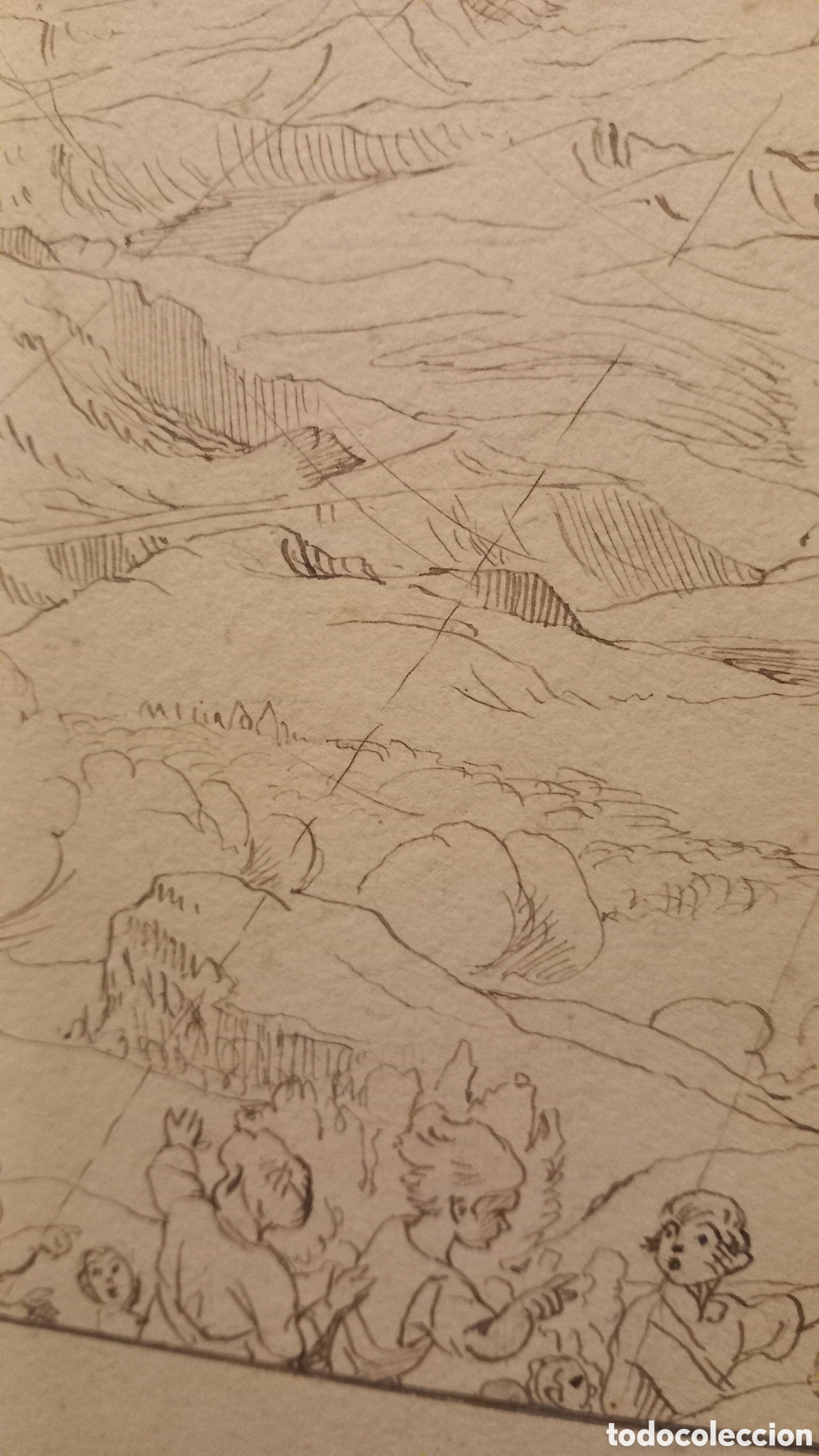 Arte: Antiguo dibujo a pluma - Foto 5