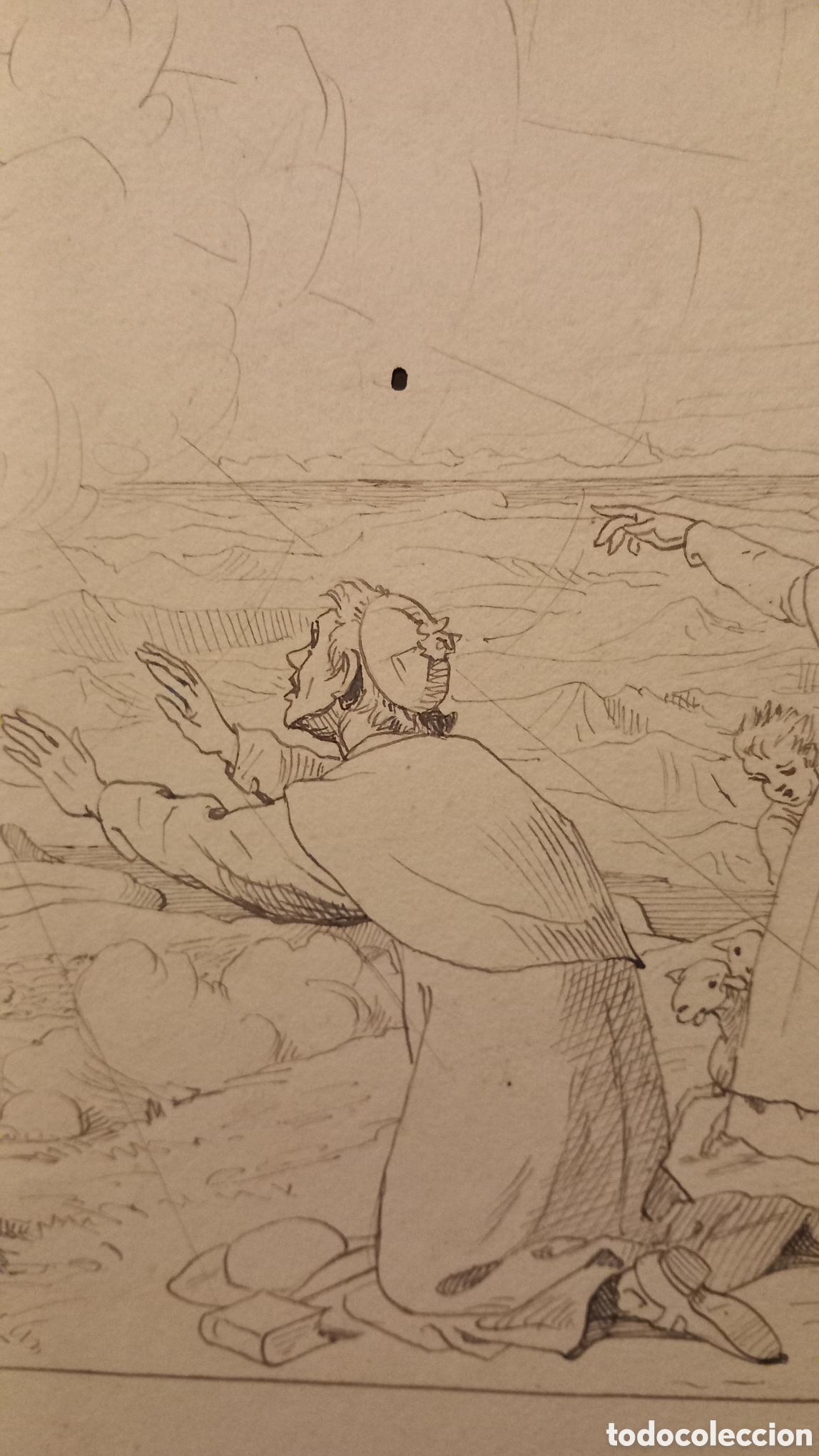 Arte: Antiguo dibujo a pluma - Foto 6