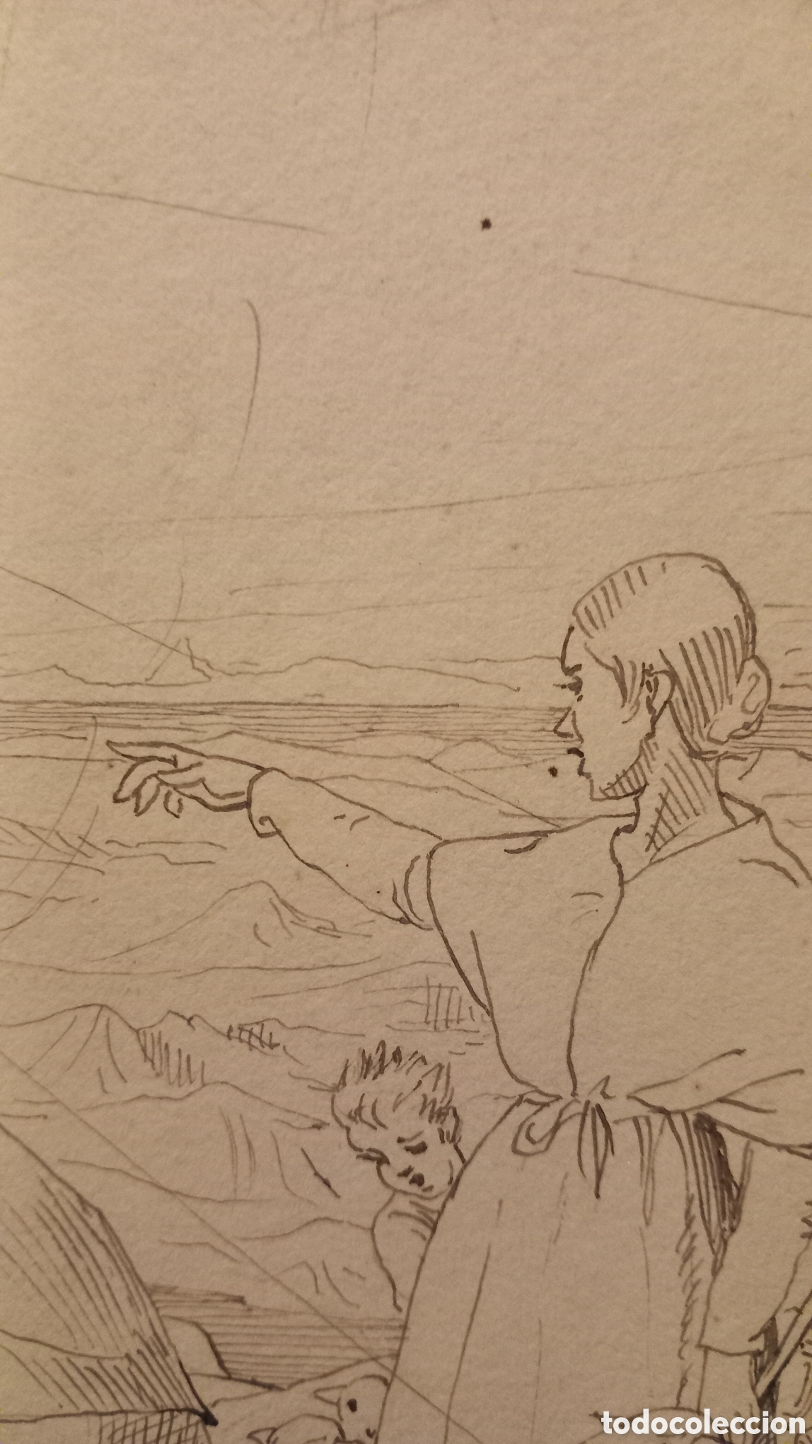 Arte: Antiguo dibujo a pluma - Foto 7
