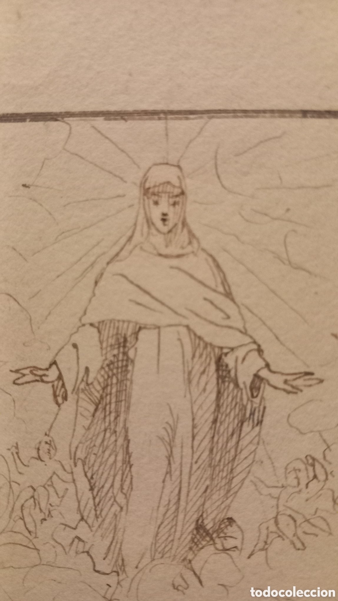 Arte: Antiguo dibujo a pluma - Foto 8