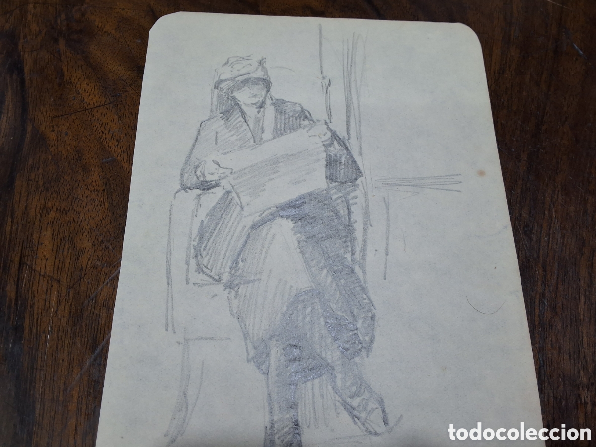 Arte: Emilio Sala. Dama leyendo. - Foto 2