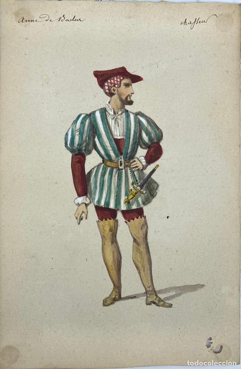 Arte: L. Dien. Dise&ntilde;o del personaje &rdquo;Chaffeur&rdquo; sobre la &oacute;pera &rdquo;Anna Bolena&rdquo;