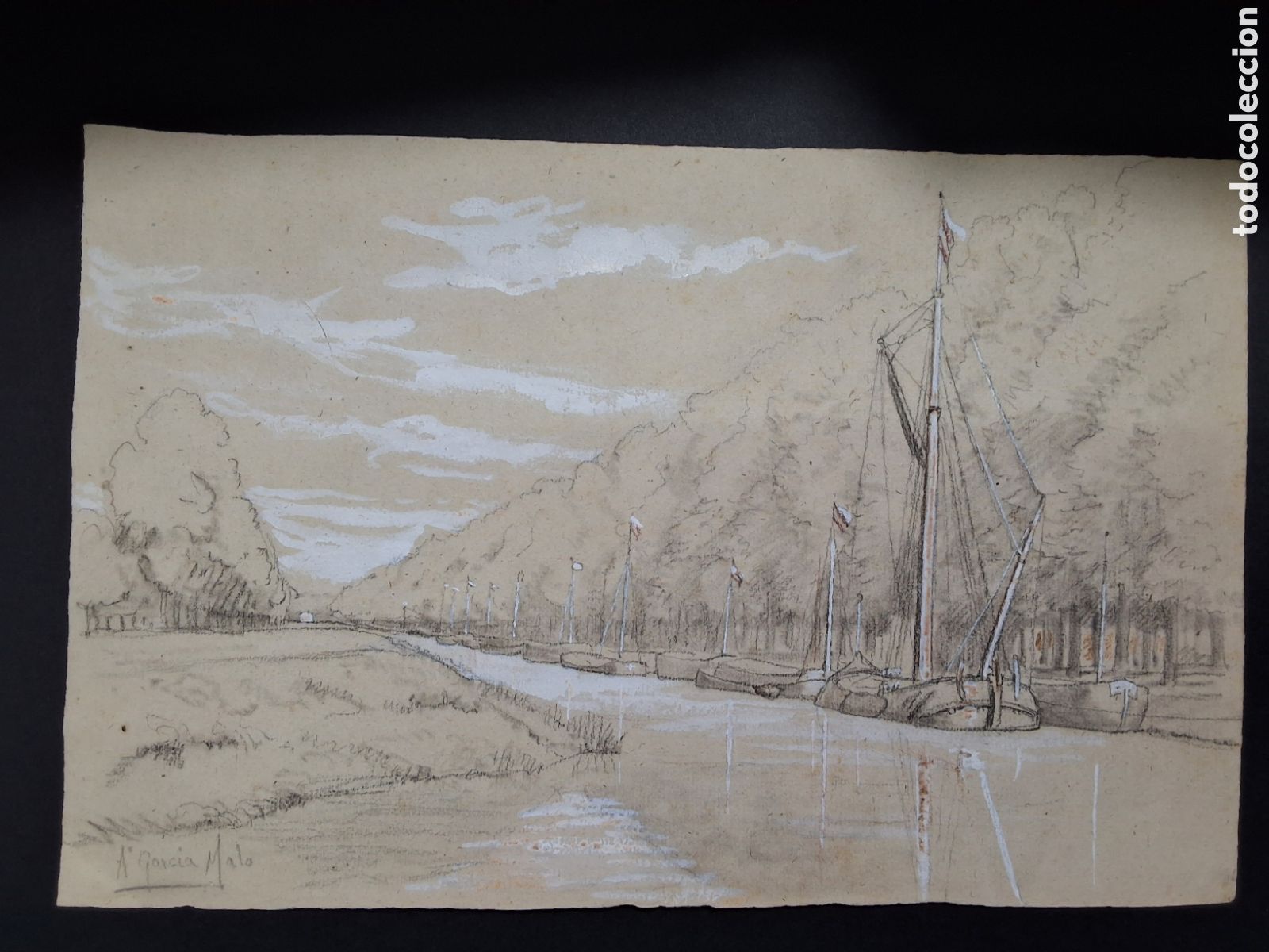 Arte: Antonio Garc&iacute;a Malo. El embarcadero.