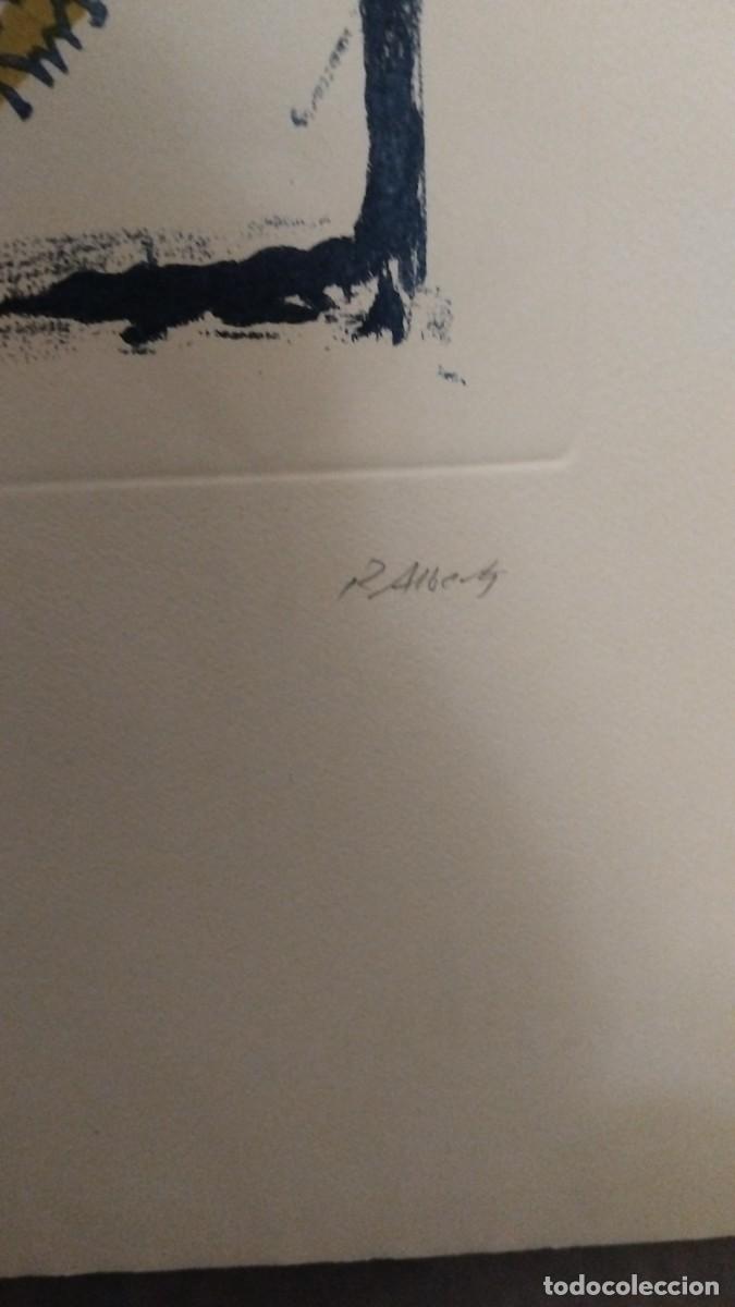 Arte: Cuadro litograf&iacute;a numerada de Rafael Alberti - Foto 4
