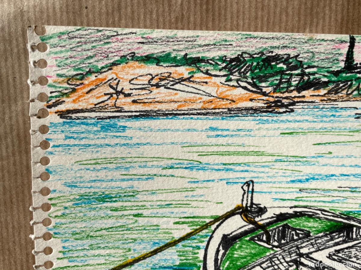 Arte: Barco en Cadaqu&eacute;s --- J.B Renter (1969) - Foto 3