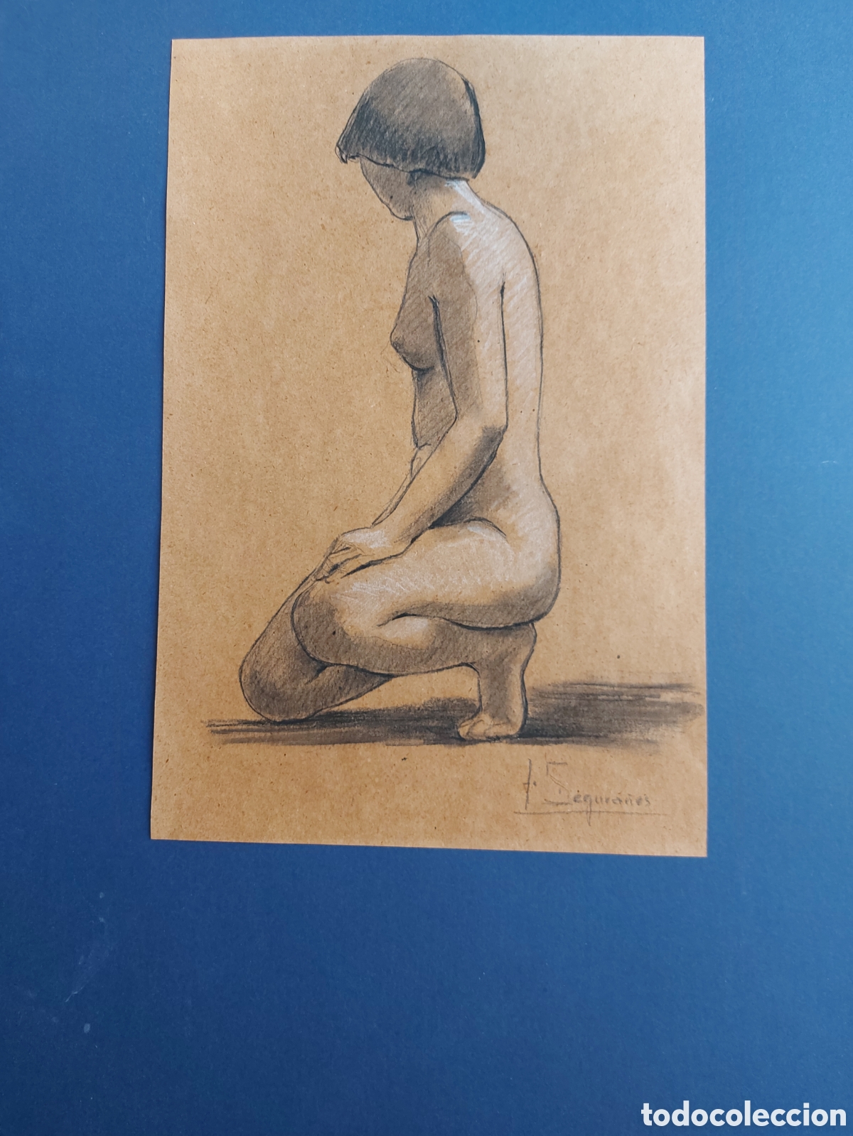 Arte: JOAN SEGURA&Ntilde;ES &rdquo;ESTUDIO ANATOMICO DESNUDO FEMENINO&rdquo;