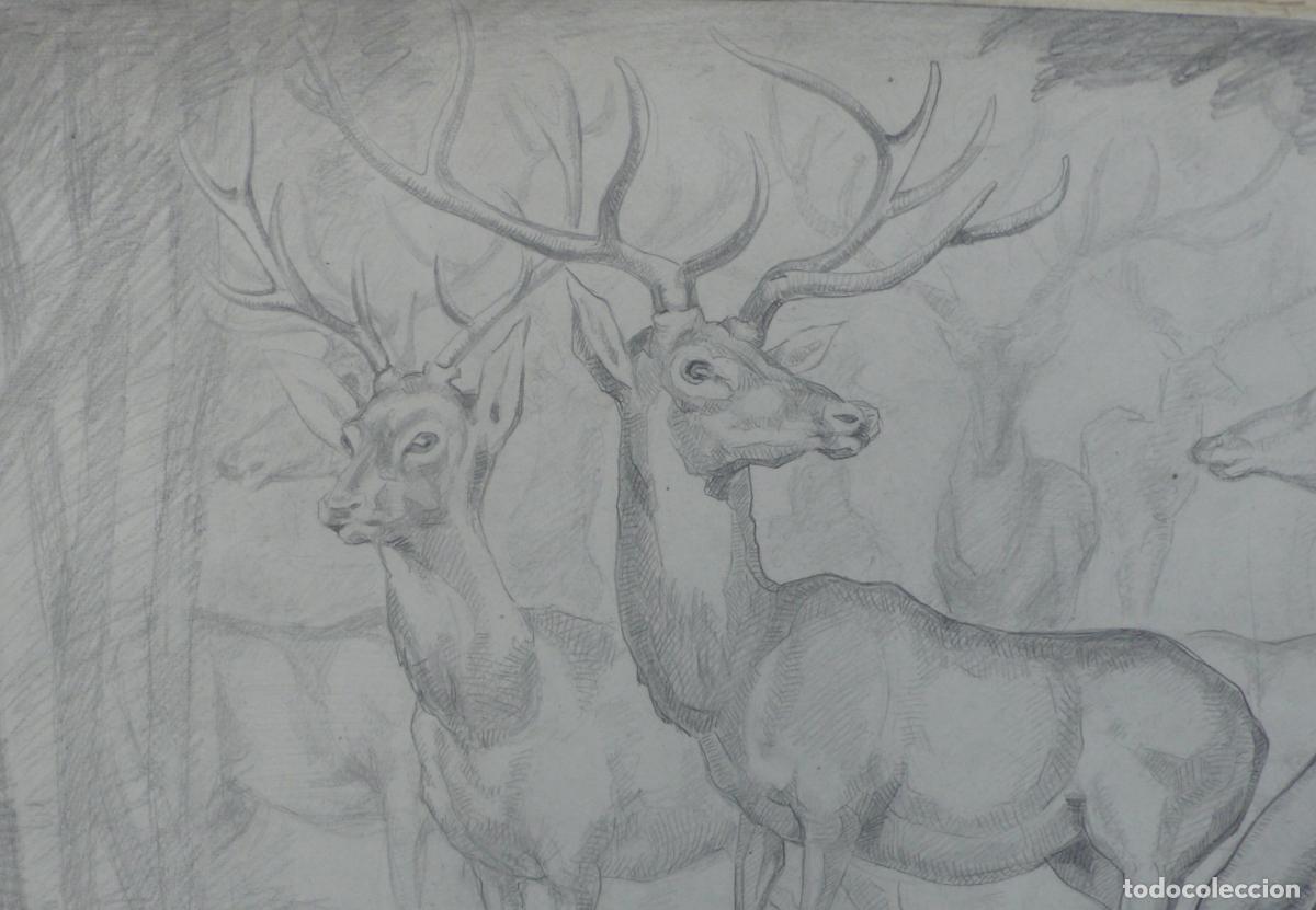Arte: 2 DIBUJO ORIGINAL A LAPICERO - Foto 3