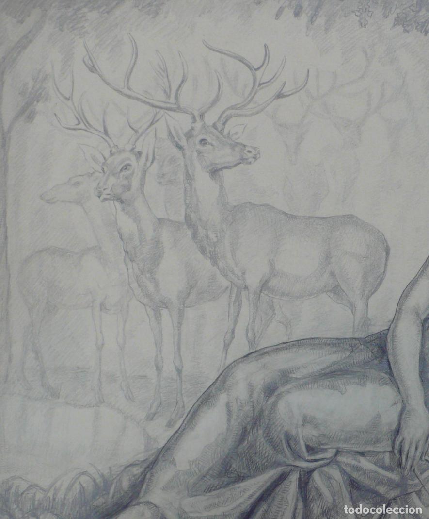 Arte: 2 DIBUJO ORIGINAL A LAPICERO - Foto 5