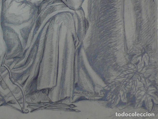 Arte: 2 DIBUJO ORIGINAL A LAPICERO - Foto 6