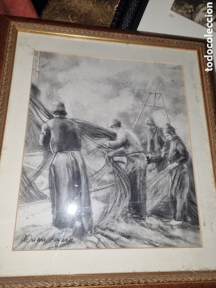 Arte: DIBUJO A CARBONCILLO.FIRMADO