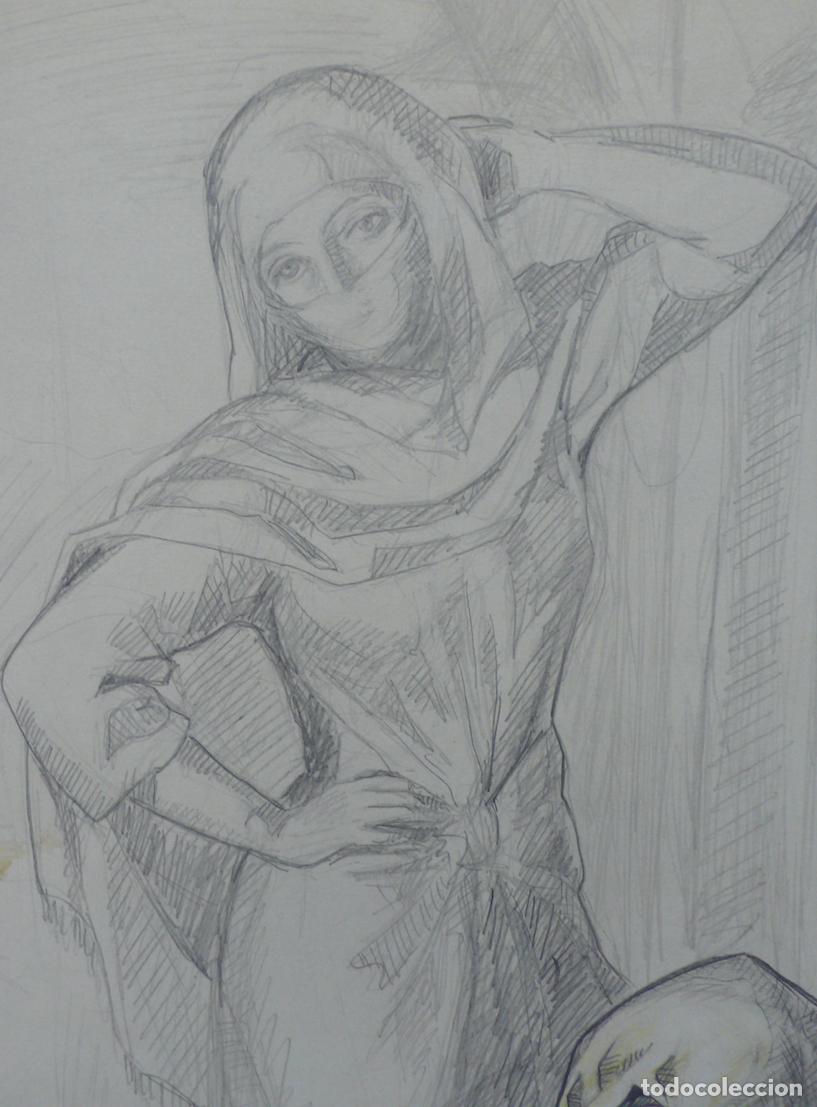 Arte: DIBUJO ORIGINAL A LAPICERO - Foto 2