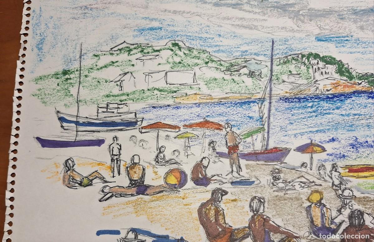 Arte: Sin t&iacute;tulo ---- Dibujo playa (An&oacute;nimo) - Foto 4