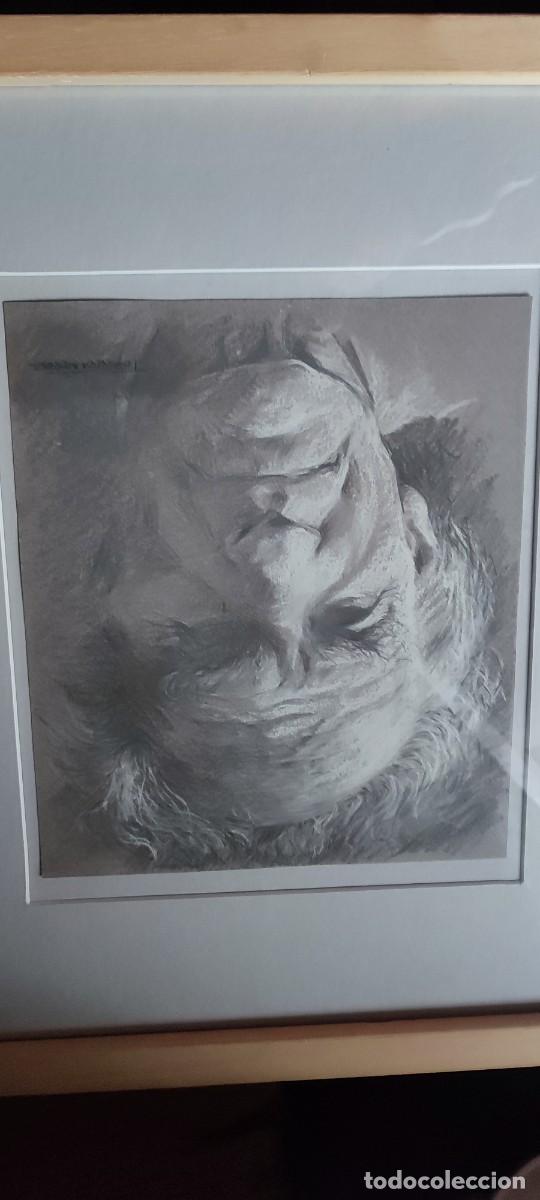 Arte: Retrato original del escultor vasco Eduardo Chillida por la pintora Isabel Torre Ca&ntilde;eque