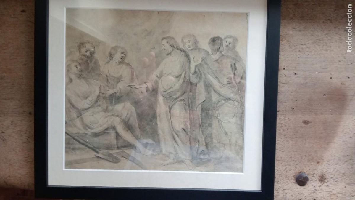 Arte: RESURRECCION DE LAZARO ESCUELA FRANCESA S.XVII EUSTAQUE SOEUR