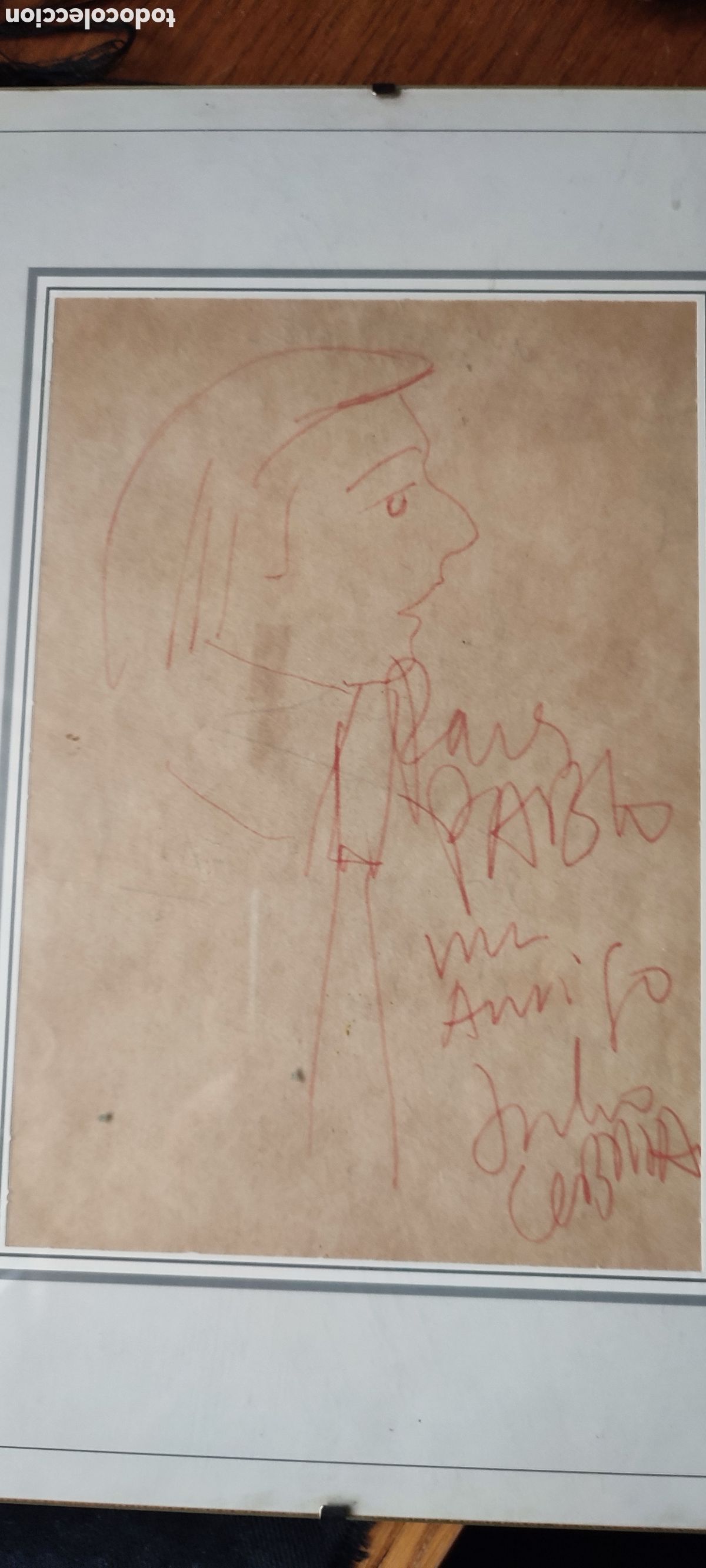Arte: Dibujo original del gran humorista Julio Cebrian firmado y dedicado