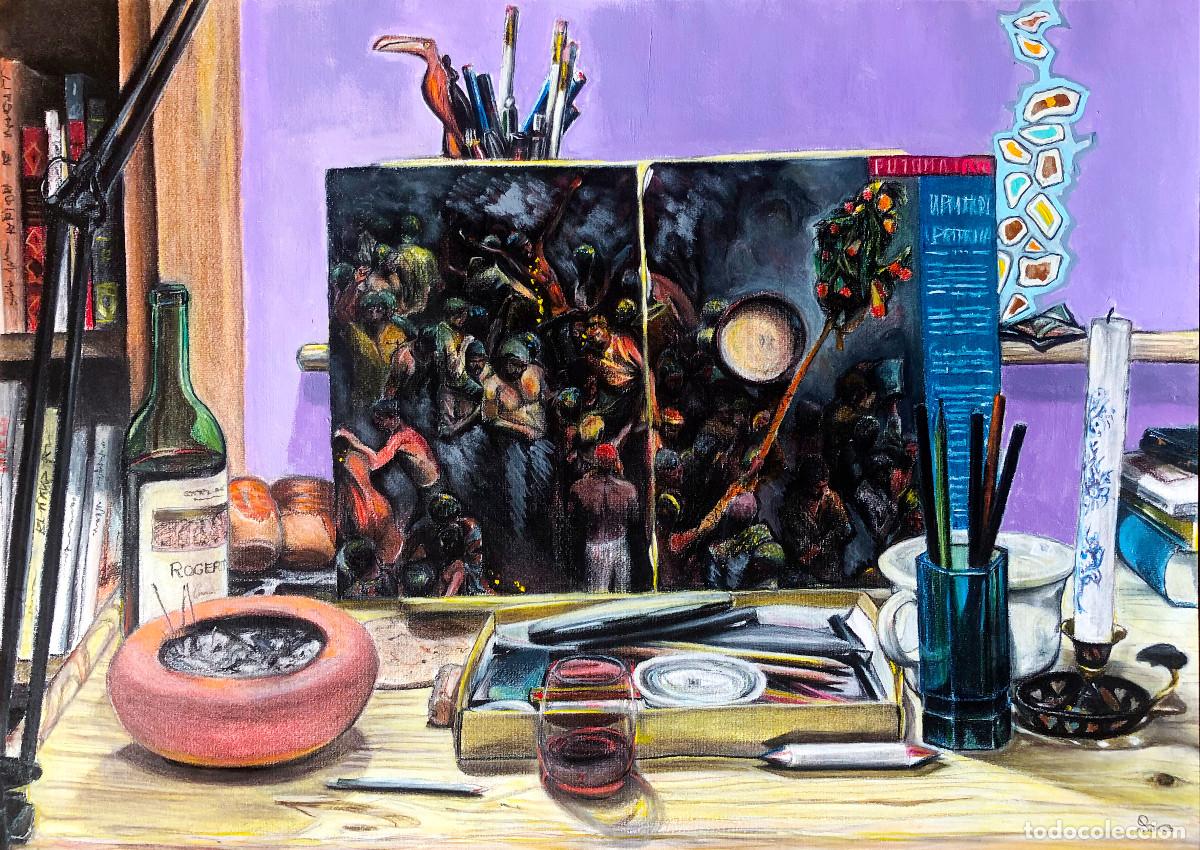 Art: LA MESA DEL DIBUJANTE - Dibujo en t&eacute;cnica mixta